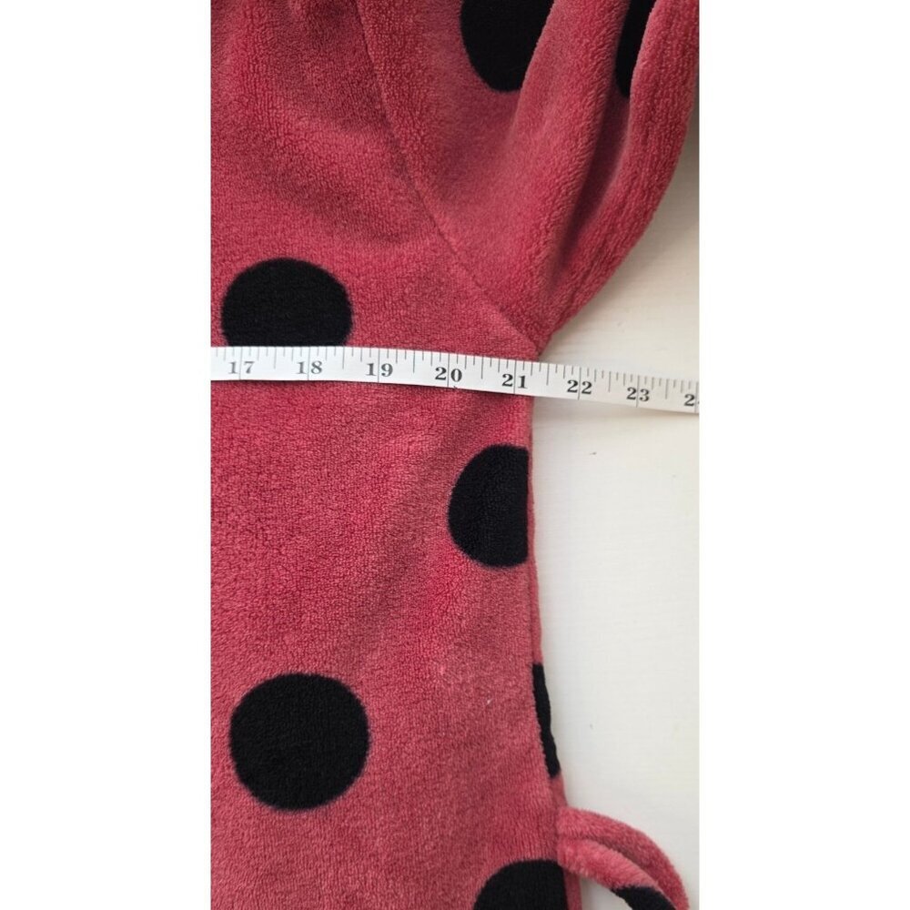 Victoria's Secret PINK Polka Dot Plush Robe size XS - Picture 4 of 6